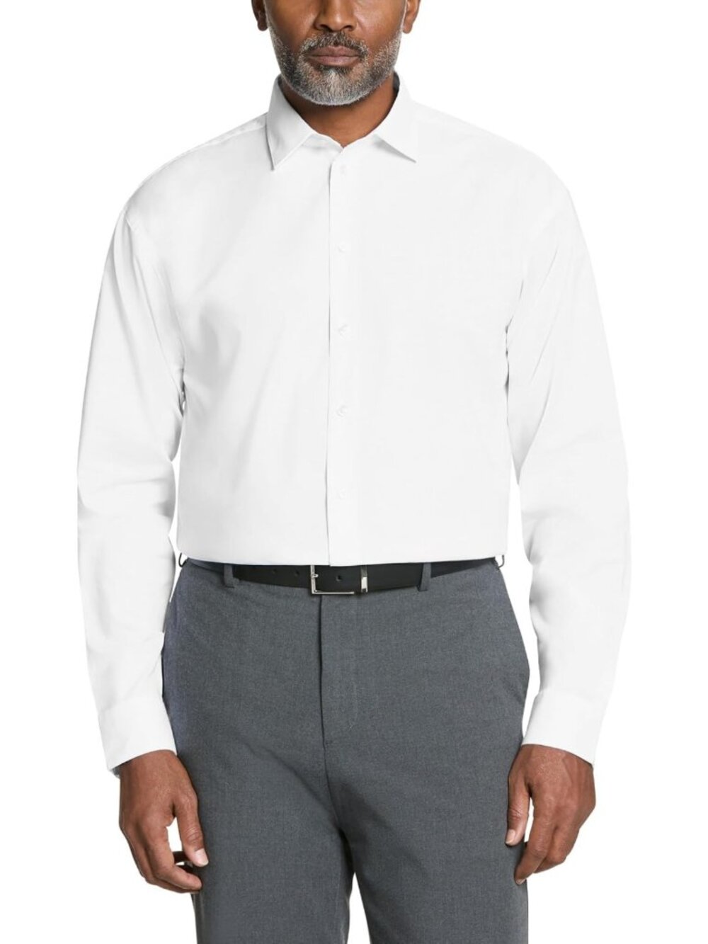 Men's Slim Fit Solid Dress Shirt - Stylish Casual or Formal Wear, Perfect for